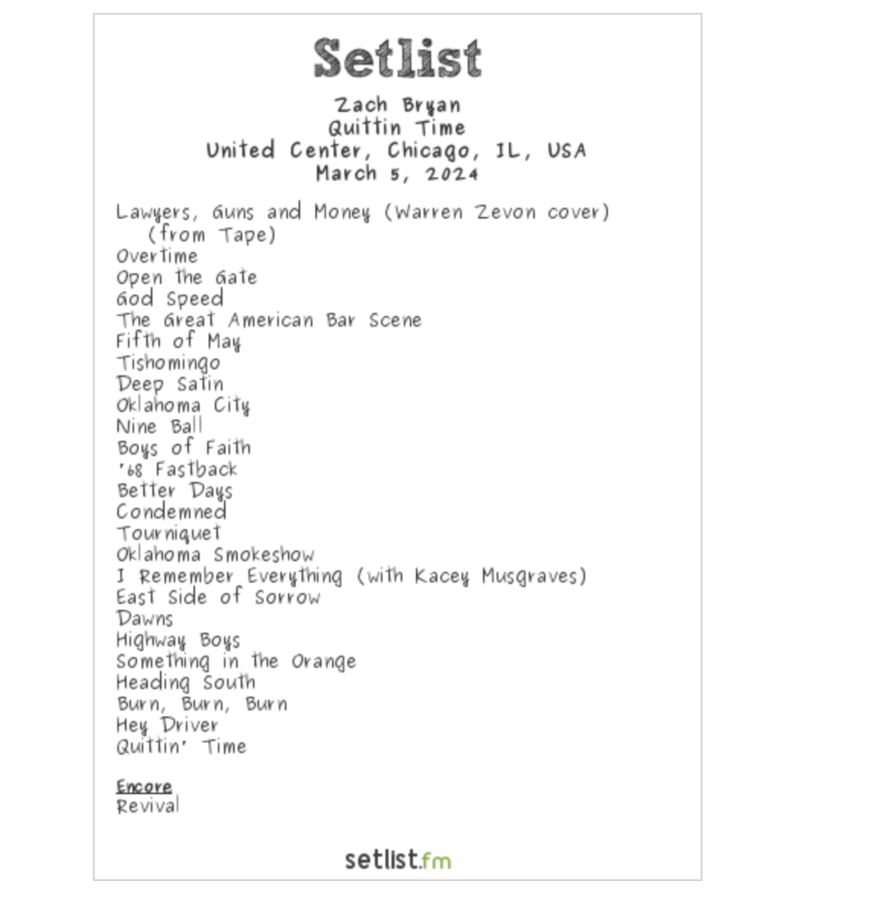 Kacey Musgraves Surprises Zach Bryan Fans at Chicago Opener setlist.fm